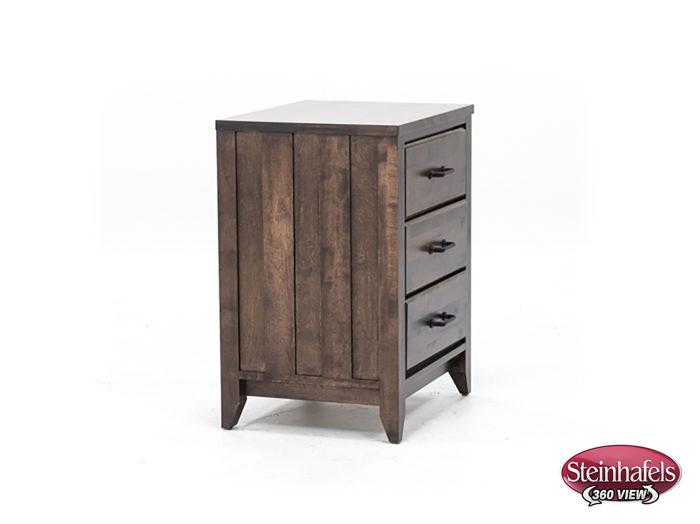 witmer furniture brown three drawer  image   