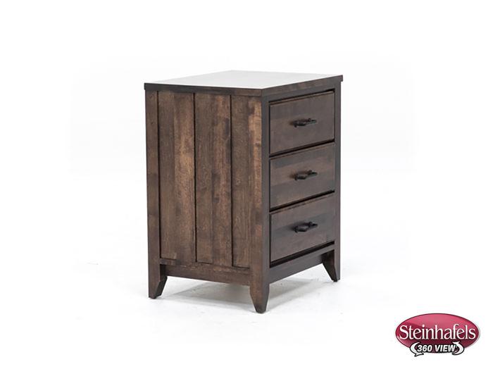 witmer furniture brown three drawer  image   