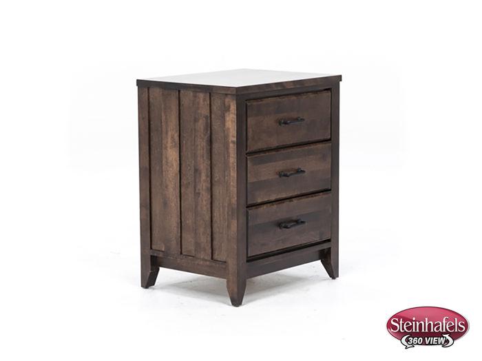 witmer furniture brown three drawer  image   