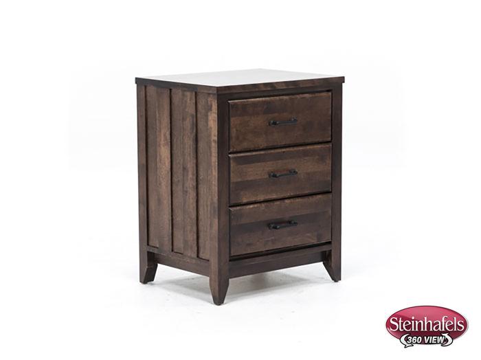 witmer furniture brown three drawer  image   