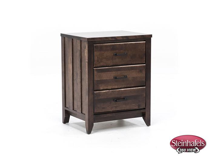 witmer furniture brown three drawer  image   