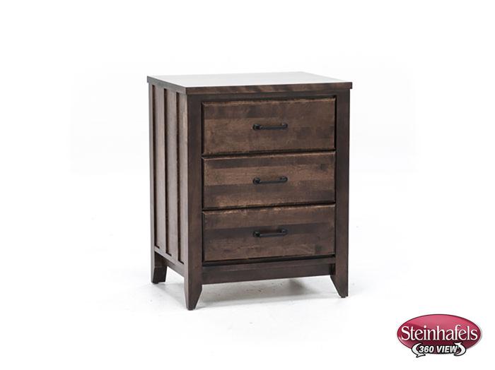 witmer furniture brown three drawer  image   