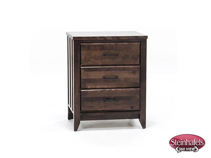 witmer furniture brown three drawer  image   