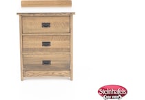witmer furniture brown three drawer  image   