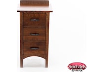 witmer furniture brown three drawer  image   