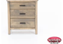 witmer furniture brown three drawer  image   