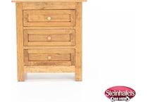 witmer furniture brown three drawer  image   