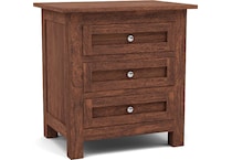 witmer furniture brown three drawer   