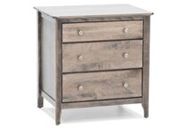 witmer furniture brown three drawer   
