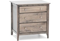 witmer furniture brown three drawer   