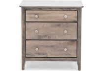 witmer furniture brown three drawer   
