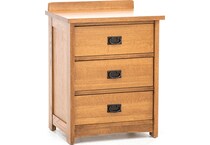 witmer furniture brown three drawer   
