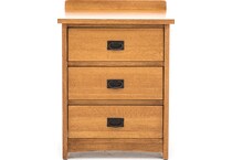 witmer furniture brown three drawer   