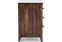 witmer furniture brown three drawer   