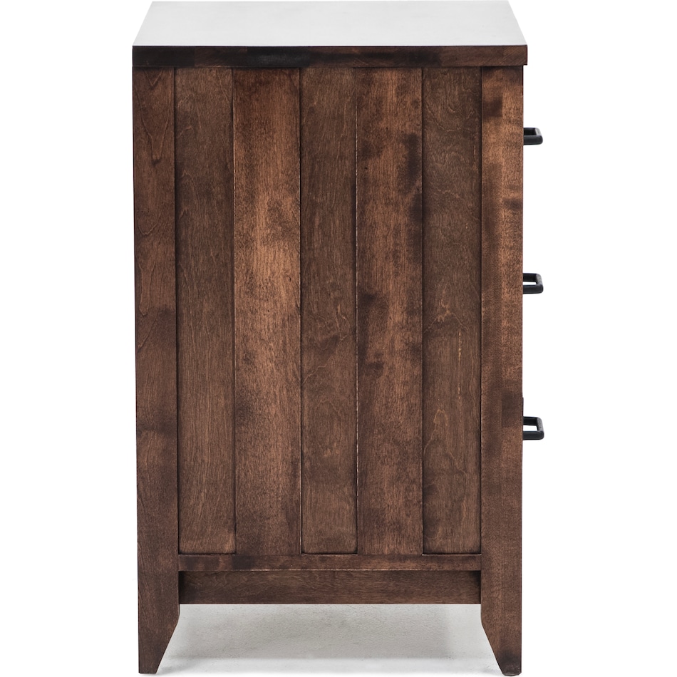 witmer furniture brown three drawer   
