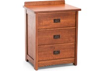 witmer furniture brown three drawer   