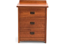 witmer furniture brown three drawer   