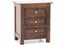 witmer furniture brown three drawer   