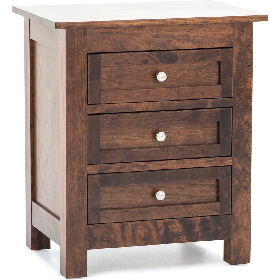witmer furniture brown three drawer   
