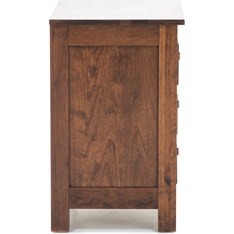 witmer furniture brown three drawer   