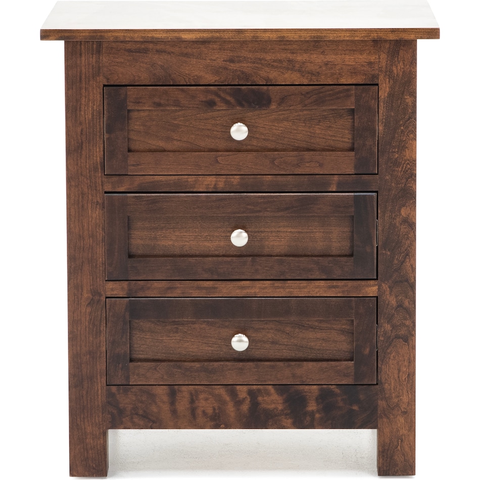 witmer furniture brown three drawer   