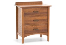 witmer furniture brown three drawer   