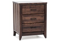 witmer furniture brown three drawer   