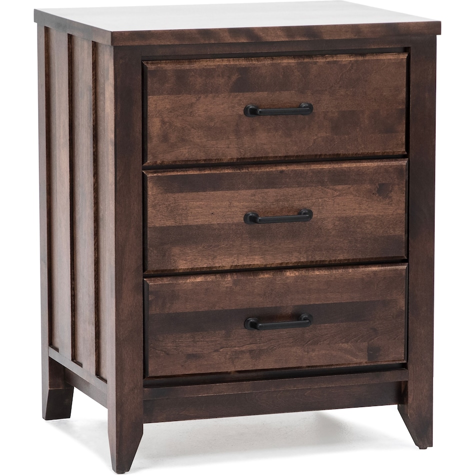 witmer furniture brown three drawer   