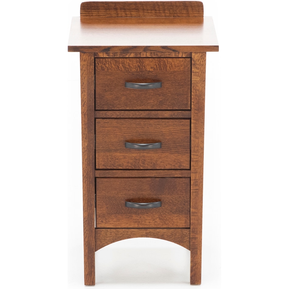 witmer furniture brown three drawer   