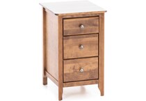 witmer furniture brown three drawer   