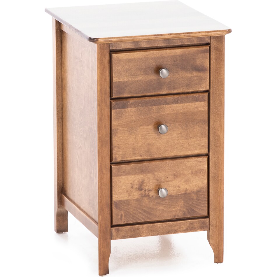 witmer furniture brown three drawer   