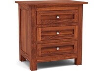witmer furniture brown three drawer   