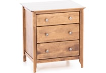 witmer furniture brown three drawer   