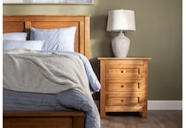 witmer furniture brown three drawer lifestyle image   