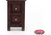 witmer furniture brown two drawer  image   