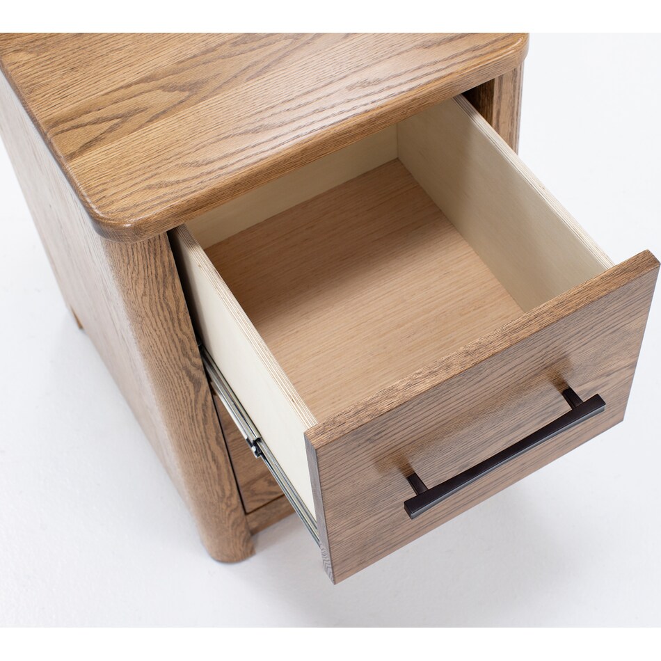 witmer furniture brown two drawer   