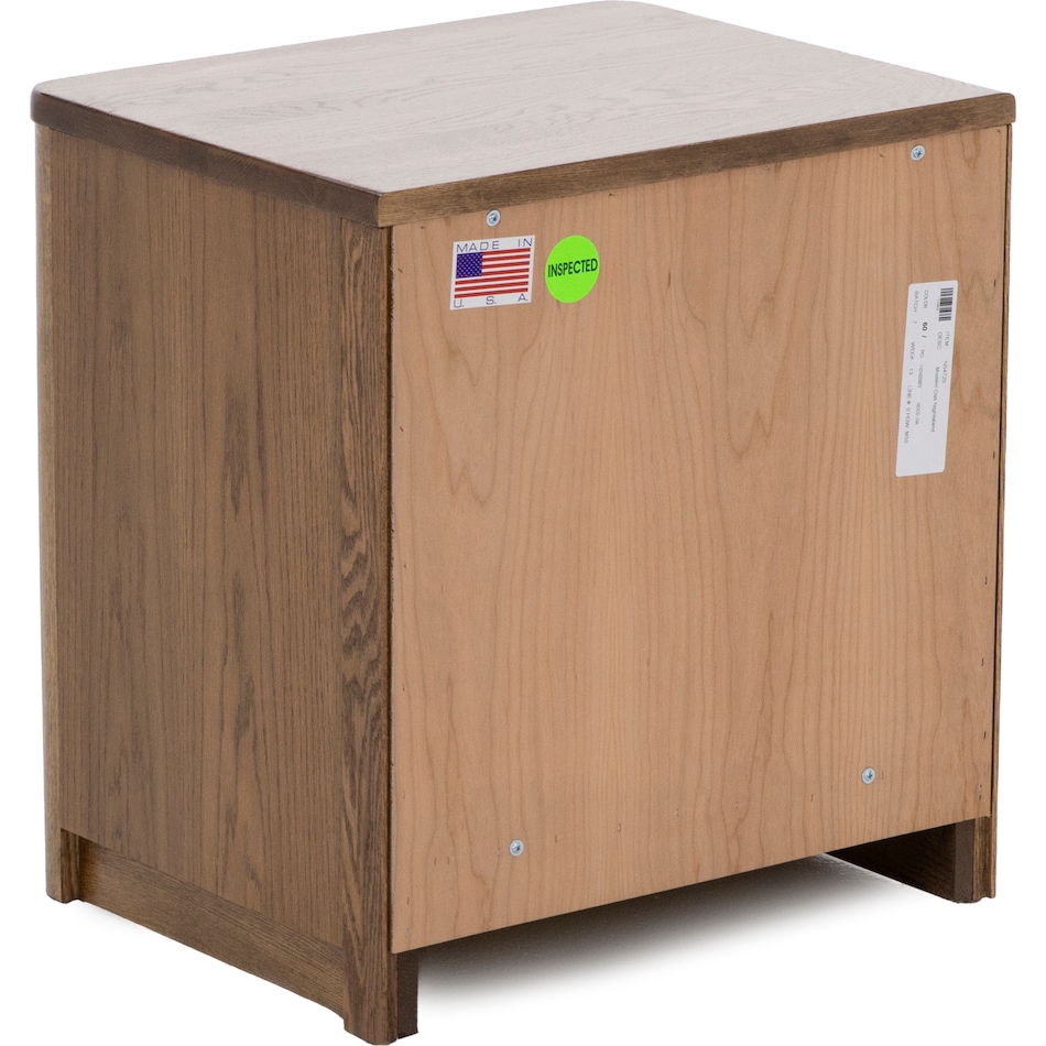 witmer furniture brown two drawer   