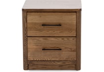witmer furniture brown two drawer   