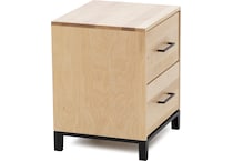 witmer furniture brown two drawer   
