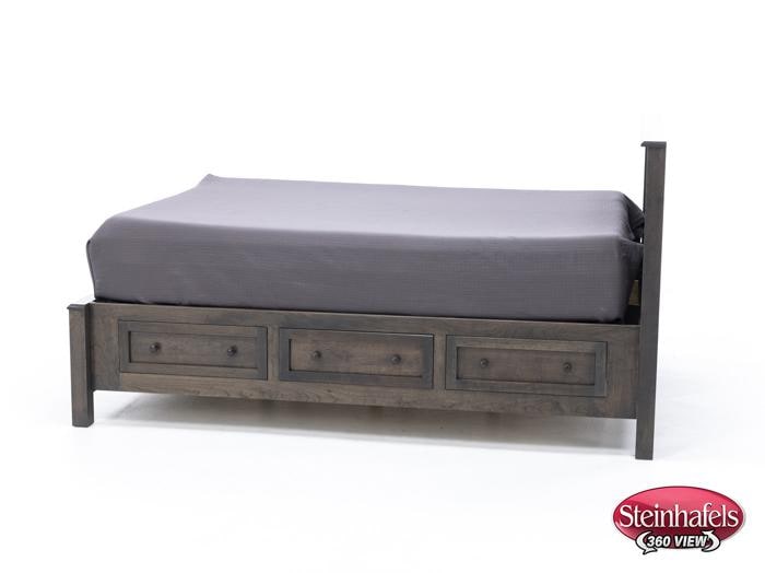 witmer furniture grey king bed package  image kp  