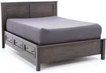 witmer furniture grey king bed package kp  