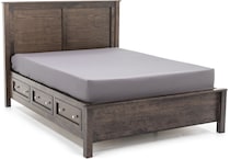 witmer furniture grey king bed package kp  