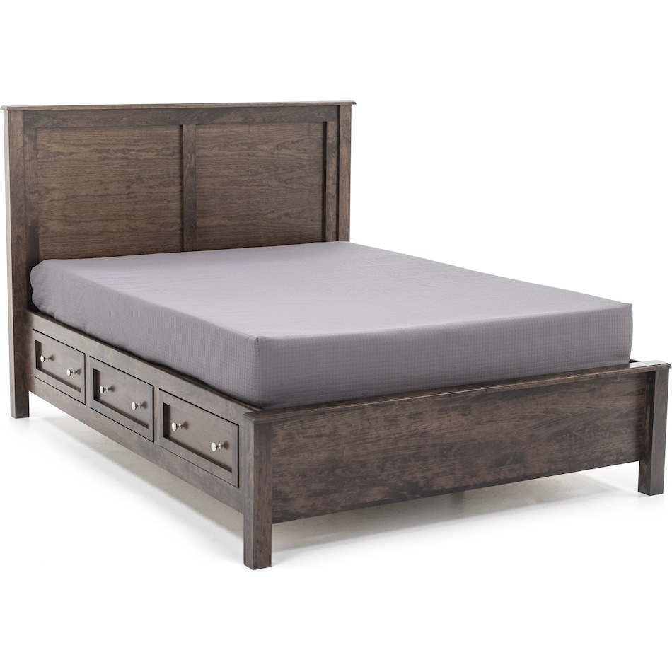 witmer furniture grey king bed package kp  