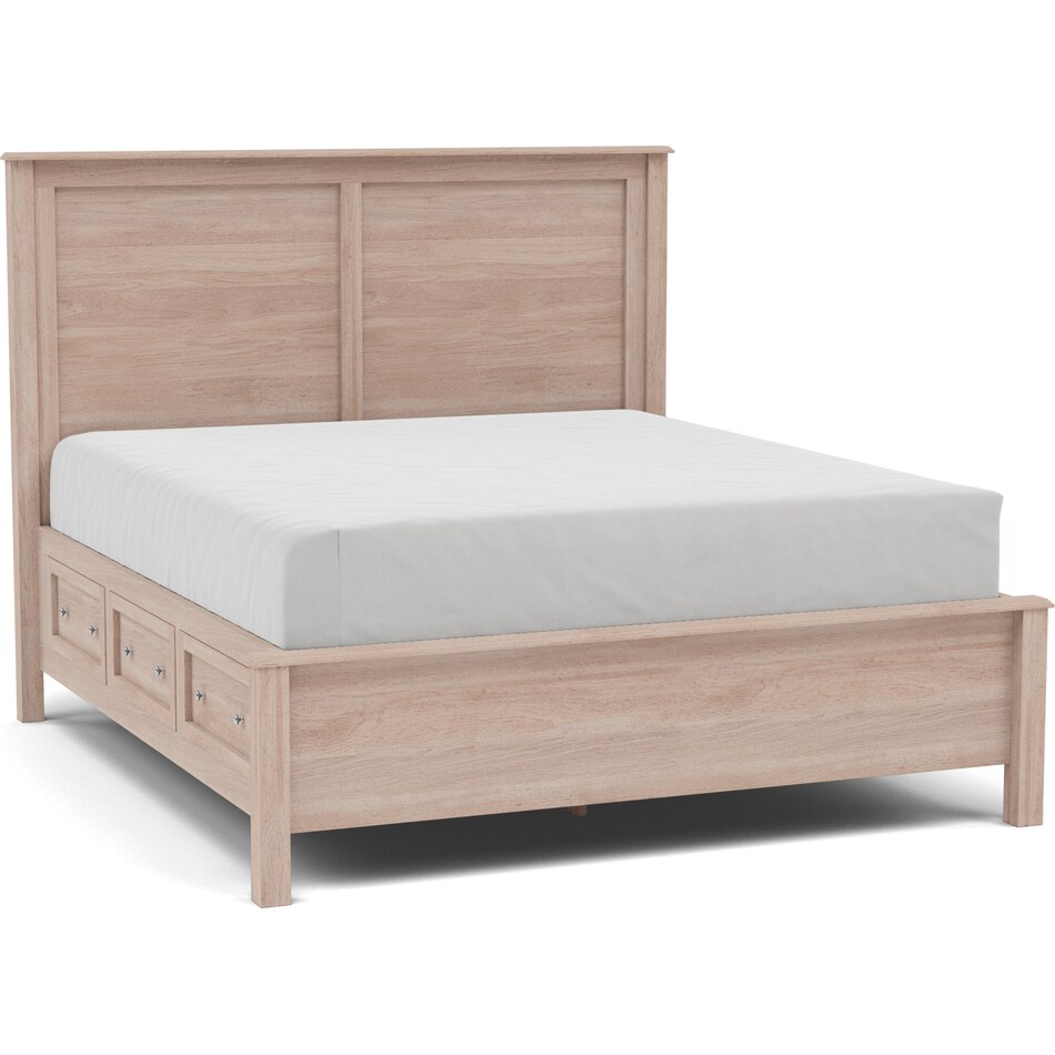 witmer furniture grey king bed package kpk  