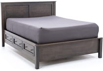 witmer furniture grey queen bed headboard pkg  