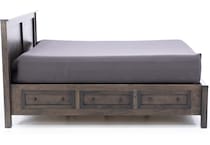 witmer furniture grey queen bed headboard pkg  