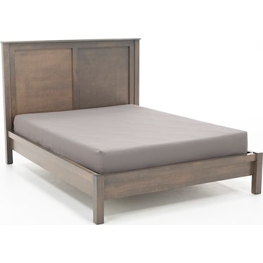 Witmer Taylor J Grey Queen Panel Bed with 52" Headboard