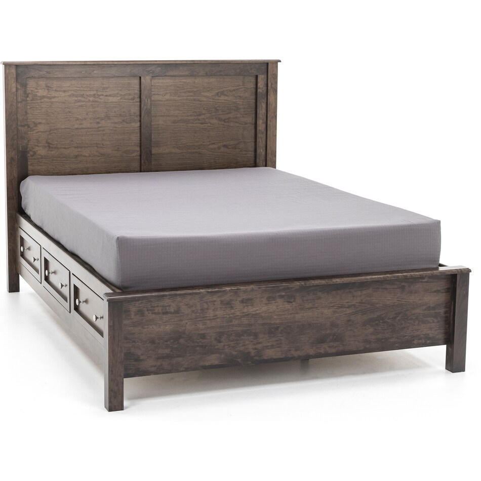 witmer furniture grey queen bed package qpk  