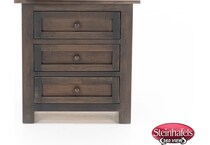 witmer furniture grey three drawer  image   