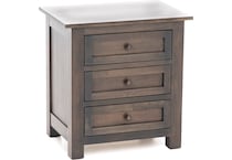 witmer furniture grey three drawer   